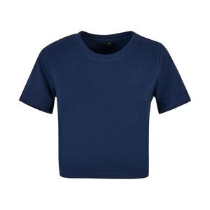 Build Your Brand Womens/Ladies Crop Top / Light Navy